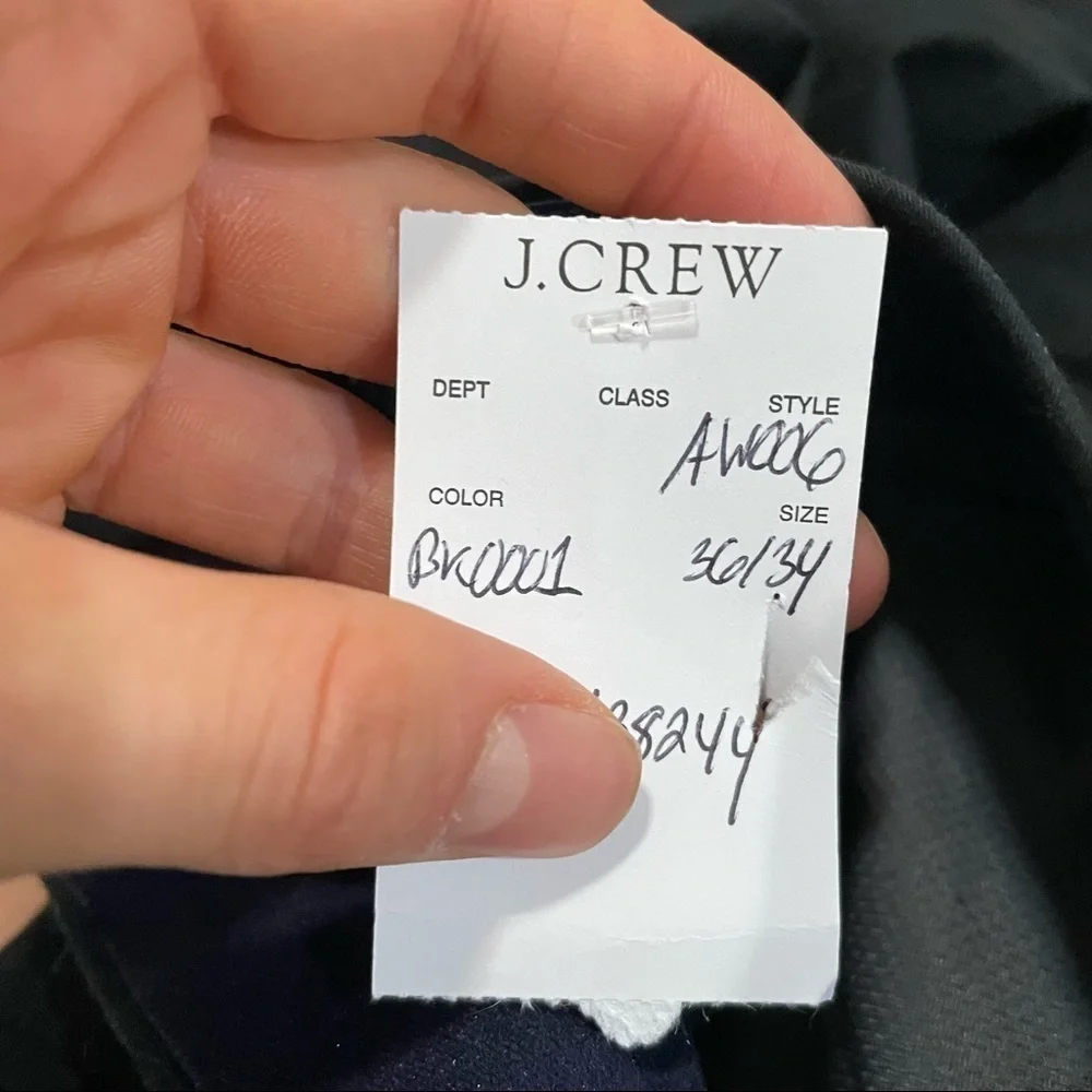 J crew 770 straight fit tech pants black 36 36x34